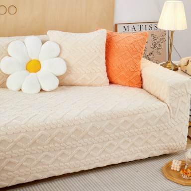 Funda para Sofa Nordica Blanco Crema 3 Cuerpos Fundas para sillón