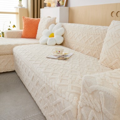 Funda para Sofa Nordica Blanco Crema 3 Cuerpos Fundas para sillón