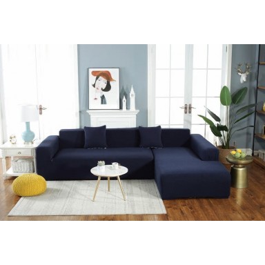Funda para Sillon "L" Azul Marino Fundas para sillón