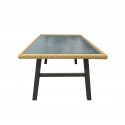 Mesa Monbard cubierta de vidrio Mesa plegable, Mesas