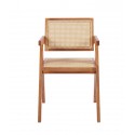 Silla Chandigarh Rattan - Madera Sillas Modernas Tipo Eames DSW