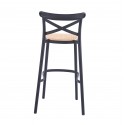 Taburete Crossback Negro Inicio