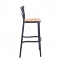 Taburete Crossback Negro Inicio