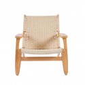 Butaca Sitial Danesa Wegner - Madera Hilo de Cuerda Sillas Modernas Tipo Eames DSW