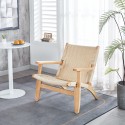 Butaca Sitial Danesa Wegner - Madera Hilo de Cuerda Sillas Modernas Tipo Eames DSW