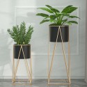 Macetero Metal frame Black 70cm Maceteros