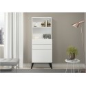 Biblioteca 3 cajones 2 nichos Blanco Muebles