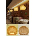 Lampara Rattan Luna Iluminación