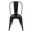 Pack 4 Sillas Tolix negro mate Sillas Modernas Tipo Eames DSW