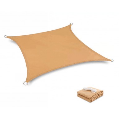 Toldo Cuadrado Beige 3x3 Metros Terraza y Jardin