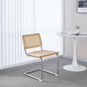 Pack de 2 Sillas Breuer Madera y Rattan - Madera Sillas de Comedor
