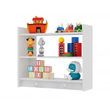 Repisa 3 niveles Montessori Blanca Niños