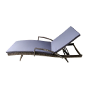 Reposera de piscina rattan gris Terraza y Jardin