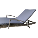 Reposera de piscina rattan gris Terraza y Jardin