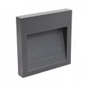 Aplique Led muro slim 6W IP65 Grafito Iluminación
