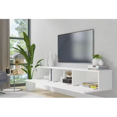 Rack TV Flotante Napoles Blanco Racks TV