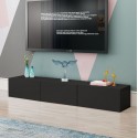 Rack TV Flotante Napoles Negro Racks TV