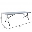 Mesa Plegable 180 cm color Blanco Inicio