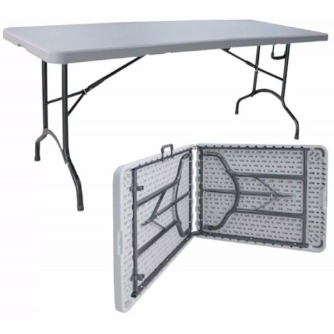Mesa Plegable 180 cm color Blanco Inicio