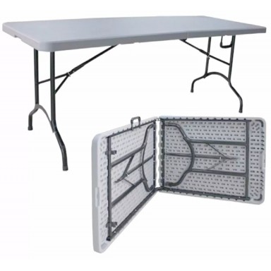 Mesa Plegable 180 cm color Blanco Inicio