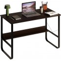 Escritorio industrial reforzado dark wood Escritorios