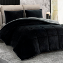 Plumon Sherpa Plush Negro Plumones