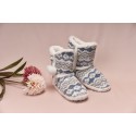 Bota de descanso para mujer diseño tejido, Baziani Vestuario