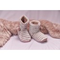 Bota de descanso para mujer diseño pompones, Baziani Vestuario
