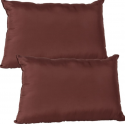 Pack 2 Almohadas Premium Microfibra Chocolate. Masel Inicio