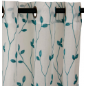 Set de Cortinas Argollas Teresita turquesa, Masel Cortinas