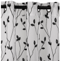 Set de Cortinas Argollas Teresita negro, Masel Inicio