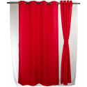 Set de cortinas 8 piezas, modelo Yasmin Rojo, Masel Cortinas