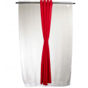 Set de cortinas 8 piezas, modelo Yasmin Rojo, Masel Cortinas