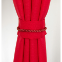 Set de cortinas 8 piezas, modelo Yasmin Rojo, Masel Cortinas
