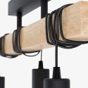 Lampara colgante Townshend negra 3 luces Iluminación