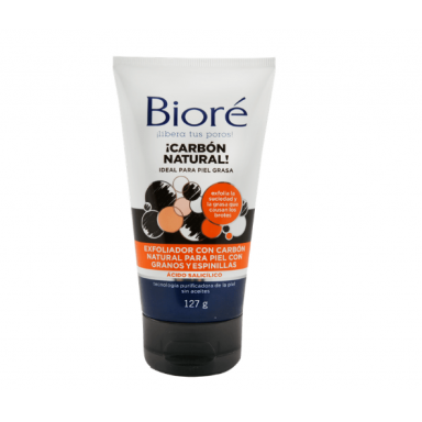 Exfoliante de carbón natural para granos y espinillas, Biore Belleza