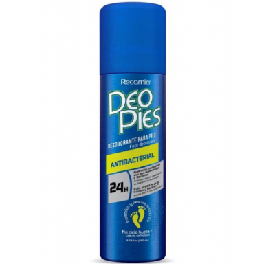 Deo Pies Desodorante Para Pies Spray Antibacterial 260Ml Aseo y Limpieza