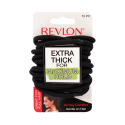 Elásticos De Pelo Negro Extra Grueso 15 Unidades Revlon Belleza