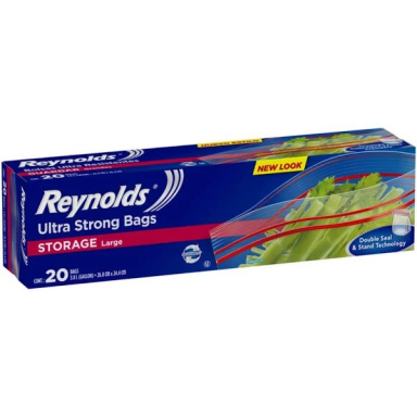 Bolsa Reynolds Zipper Large 20 Unidades Aseo y Limpieza