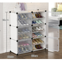 Zapatero plastico 6 niveles color Blanco Zapateros