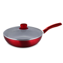 Wok de aluminio metalizado con tapa de vidrio Montecarlo, Doral Cocina