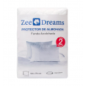 Pack 2 Protectores de almohada 50x70 funda acolchada Zee Dreams Almohadas