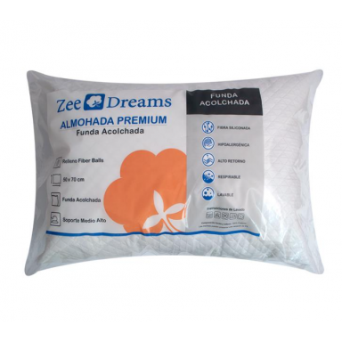 Almohada premium funda acolchada 50x70 cm Zee Dreams Almohadas