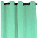 Cortina argollas Felpa New Velvet verde agua, Masel Cortinas