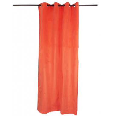 Cortina argollas Felpa New Velvet Naranja, Masel Cortinas