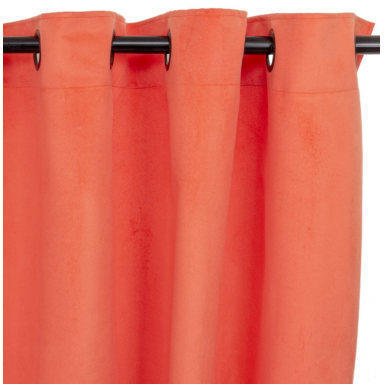 Cortina argollas Felpa New Velvet Naranja, Masel Cortinas