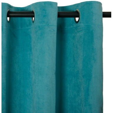 Cortina argollas Felpa New Velvet Turquesa, Masel Cortinas