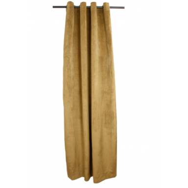 Cortina argollas Felpa New Velvet Tabaco, Masel Cortinas