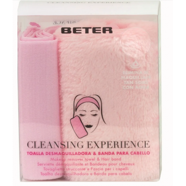 Kit toalla desmaquilladora y banda para el cabello Beter Complementos