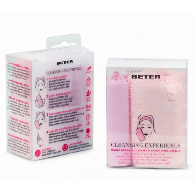 Kit toalla desmaquilladora y banda para el cabello Beter Complementos